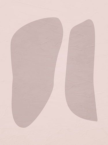 Abstract organic geometric modern art in earth tones