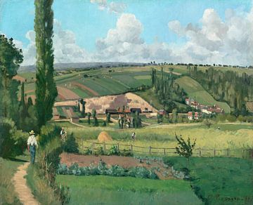Landscape at Les Pâtis, Pontoise (1868) by Camille Pissarro. van Studio POPPY