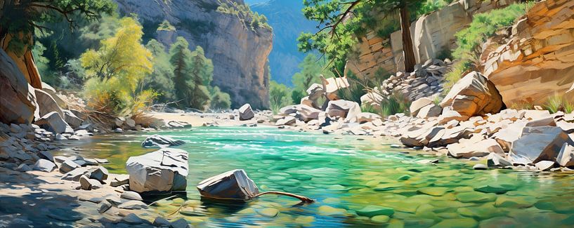 Views of Crete by Abstract Painting