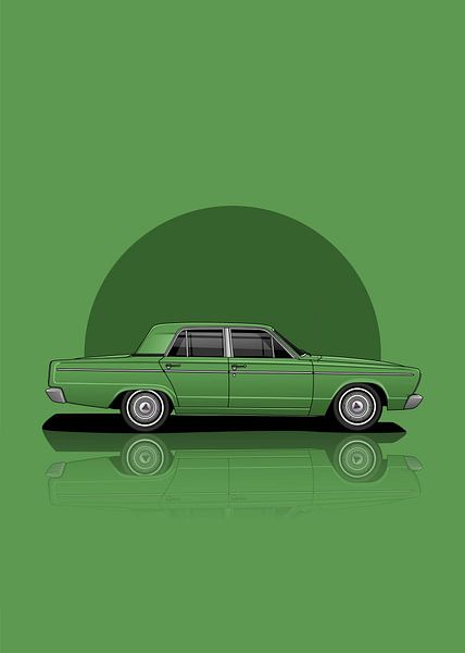 Kunst 1966 Chrysler Valiant VC Sedan van D.Crativeart