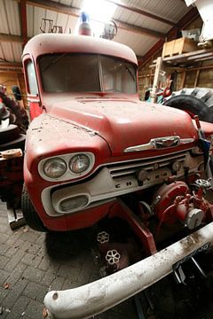 Klassieke oude brandweer auto van Photoned