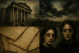 Sombre portrait next to ruin by Art & Soul Creations