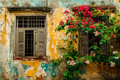 Bâtiment abandonné sous les tropiques - 6 sur BowiScapes Art Abstrait  et digital