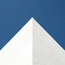 Mediterrane hoekpunt tegen blauwe lucht in vierkant von Hans Kwaspen Miniaturansicht