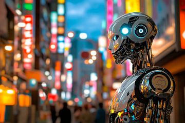 Futuristische Stadtansicht von Poster Art Shop