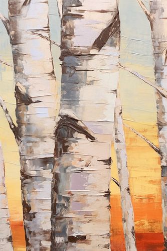 Aspenwoud Palet Messtijl Olieverfschilderij van Art In Focus