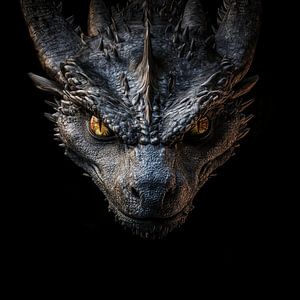 Portrait d'un dragon en colère