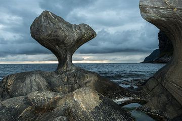 Kannesteinen in Maloy, Noorwegen