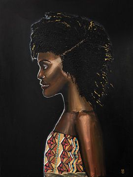 Vrouw met de Afro van Yvon Jonckbloedt