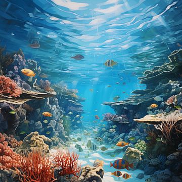 Vissen Tropisch onder water van TheXclusive Art