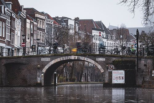 Winterochtend op de Zandbrug in Utrecht