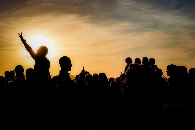 Silhouette Photographie Coucher de soleil Personnes Main Aventino Rome Italie par Martijn Jebbink Photography