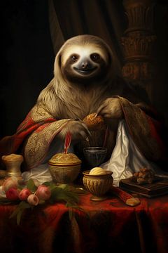 Sloth in the kitchen by haroulita