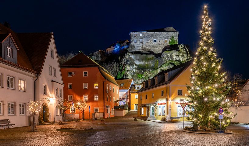Laaber in the district of Regensburg in the blue hour by Rainer Pickhard