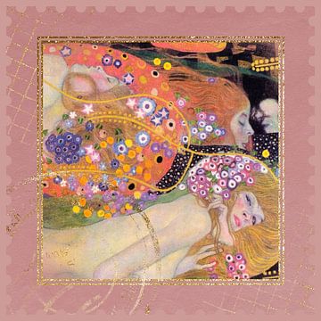 Waterslangen II - Gustav Klimt van Gisela- Art for You