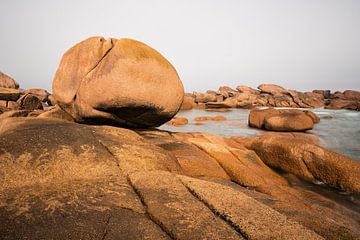 Atlantic ocean coast in Brittany