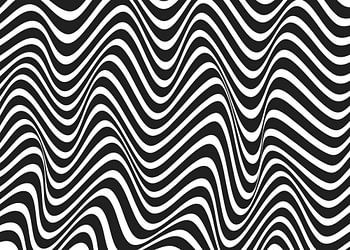 Optische illusie golvende lijnen