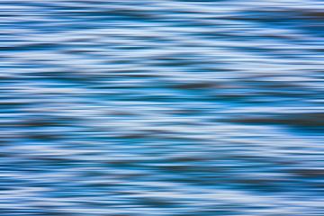 Blauw witte golven van Jan Brons