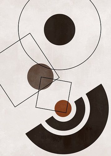 Abstracte Geometrische Vormen Scandinavische Stijl