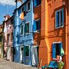 Maisons colorées à Burano (16) sur Jolanda van Eek en Ron de Jong
