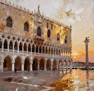 Doge's Palace, Venice, Italy by Johannas Art Creations