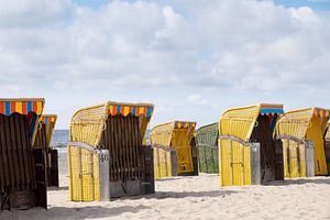 Strandstoelen - Egmond aan Zee van Gerda Hoogerwerf