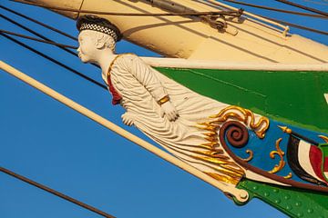 Galionsfigur des Segelschiffes Rickmer Rickmers, Hamburg von Torsten Krüger