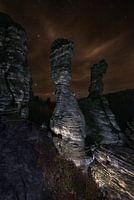 The Pillars of Hercules at night