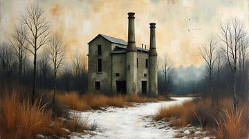 Ruines d'usine dans la lande sur Nick Wendt
