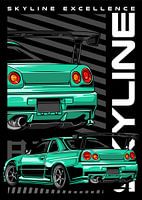 Nissan Skyline GTR R34 JDM Car