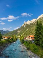 The River Isar near Mittenwald in Bavaria