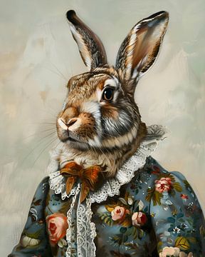 Portrait of Rabbit by But First Framing