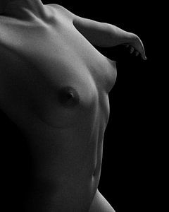Femme nue -Étude nue de Jamie dansant sur Jan Keteleer