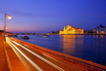 Budapest in the evening by Patrick Lohmüller