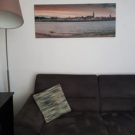 Klantfoto: Panorama Nijmegen van Mario Visser, op canvas