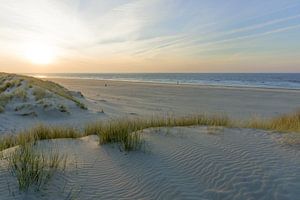Zonsondergang op het strand