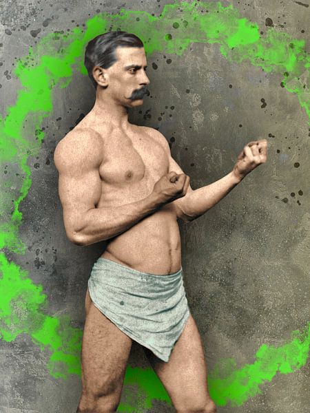 Boxeur vert (série de 4) par Blikstjinder by Betty J