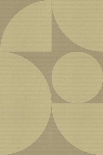 Abstracte geometrische vormen in neutrale kleuren. Bauhaus-stijl.