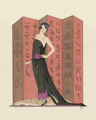 George Barbier - Famous Fashion Houses (1921)