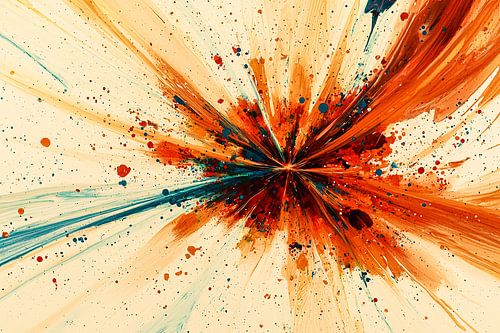 Kleurrijke abstracte kunst explosie