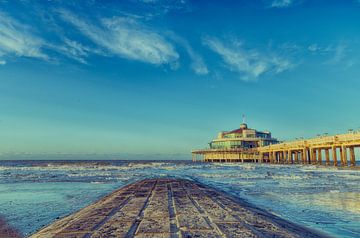 Blankenberge Pier at sunset by Mike Maes
