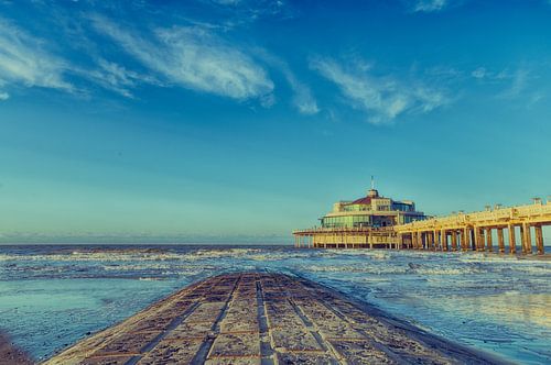 Blankenberge Pier at sunset