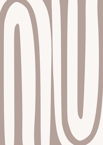 Arc-en-ciel Beige Ivoire Crème Abstrait sur Mad Dog Art