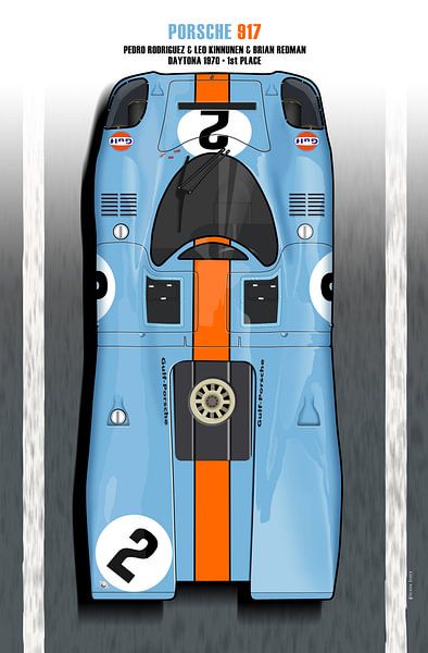 917 Gulf Pedro Rodriguez, Leo Kinnunen by Theodor Decker