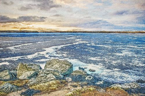Low tide in the fjord