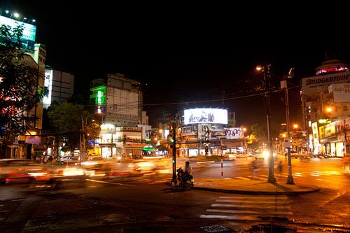 Verkeersdrukte in Saigon 