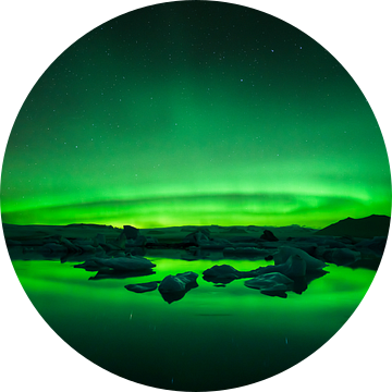 Glacier Lagoon Aurora van Martijn Kort