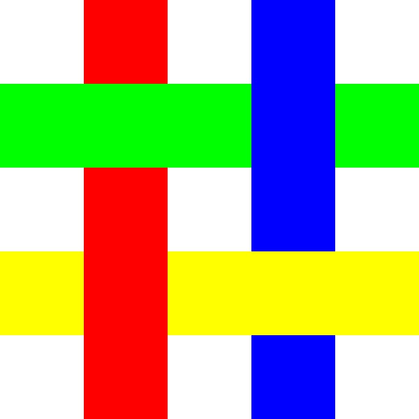 Permutation des couleurs | ID=05 | V=06 | P #03 | RGBY par Gerhard Haberern