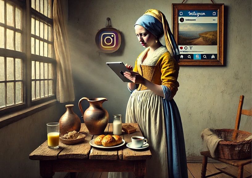 Milchmädchen mit ihrem ipad!? von Jaap Ros
