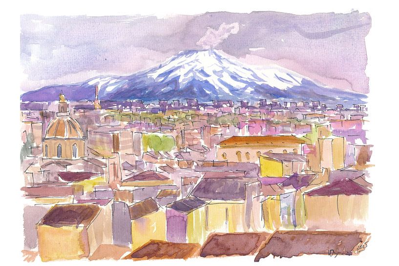 Catania Timeless charm, rooftops and the majesty of Mount Etna by Markus Bleichner